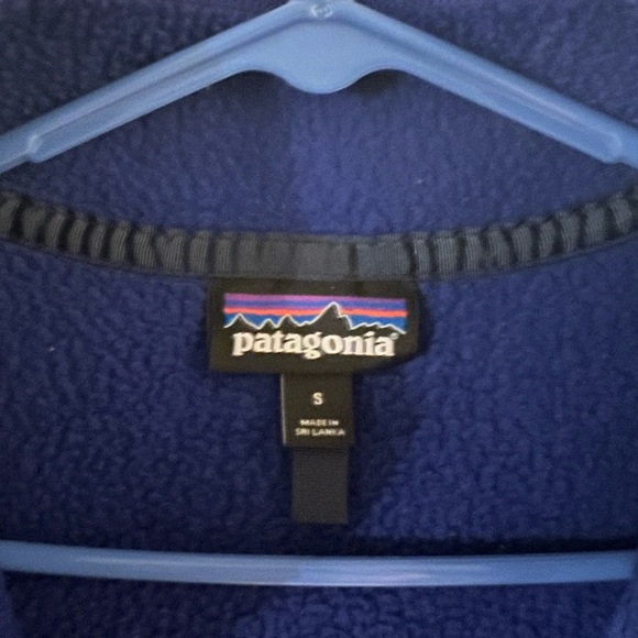 Mens Royal Blue Patagonia 1/2 Zip Pullover - Picture 2 of 2